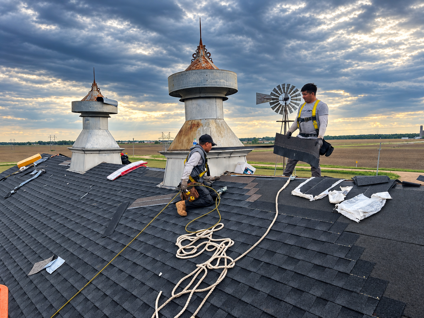 Roofing by Alfa Y Omega Construction in the Omaha area