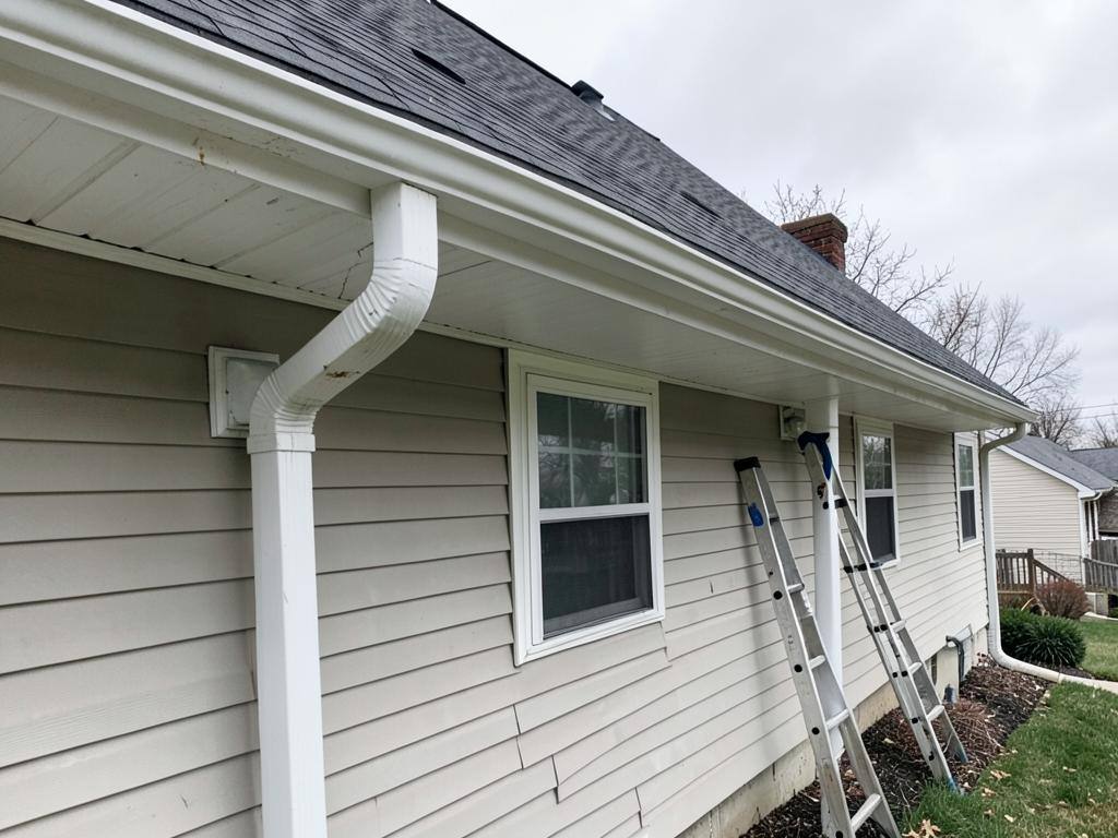 Gutter on a residential home